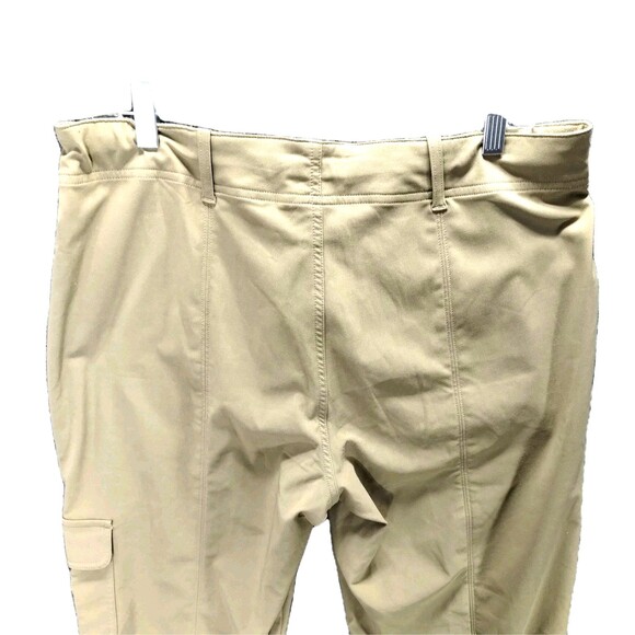 RCG  Cargo Pants Women's 10 Khaki Wide Zip Leg Stretch Utility Chore - Picture 8 of 12